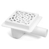 White 150x150mm Floor Ground Garage Waste Drain Gully Trap 50mm