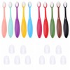 10 Color Ink Blending Brush with Cover Set Small Head