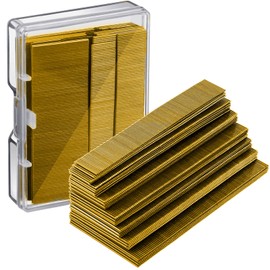 23 Gauge Pin Nails Headless Pins Nails 7 Sizes Assorted Galvanized Brad Nailer 2/5 Inch to 1 Inch for Molding Cabinetry Building Assembly, 3500 Pieces(Copper)