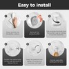 WingWider Shower Hooks for Inside Shower,Reusable Suction Cup Hooks for