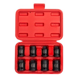 Sunex Tools 8-Piece CR-MO Steel Socket Set, 1/2-Inch Drive, Pipe Plug, Male/Female, SAE: 7/16'' to 5/8'', Heavy Duty Storage Case, Meets ANSI Standards, Model 2841