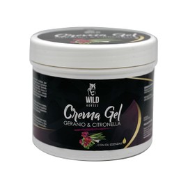 Wild Horses | Crema Gel Geranio & Citronella con Oli Essenziali, Azione Barriera contro gli Insetti, per un Manto Lucido e Profumato, 500g, Made in Italy
