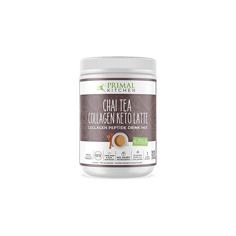 Primal Kitchen Polvo de té chai con colágeno para latte