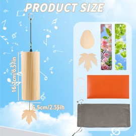 Bamboo Wind Chime, Dwafill Wind Chimes for Outdoors, Melody Wind Chime Made of Bamboo, Wind Chime for Outdoor Hanging, Suitable for Balcony, Garden, Church, Room (G Chord)