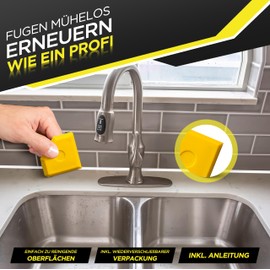 Precise Lines PRECISE LINES Fugengl?tter Set 5 tlg. GELB | Silikon Abzieher fr alle g?ngigen Fugentypen | Silikonfugen Abzieher fr saubere Ergebnisse | Fugenabzieher Silikon