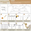 OLV Gold Industrial Curtain Rods for Windows 48 to 84