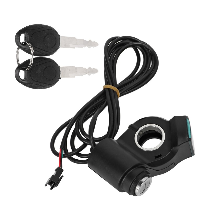 Electric Bike Throttle Grip Kit Speed Handlebars with Blue Font