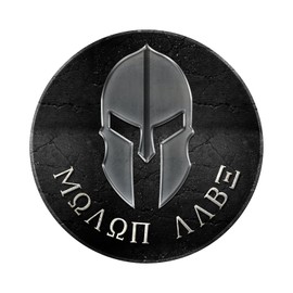 Bargain Max Decals Spartan Helmet Molon Labe Come and Take Them Window Laptop Car Sticker 5.5"