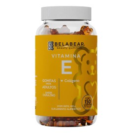 Belabear Vitamina E + Colágeno 150 Gomitas Durazno
