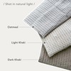 CozyTide 100% Cotton King Size Quilt(110x98 Inch),Dark Khaki Lightweight Waffle