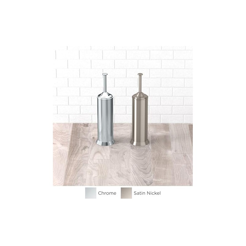 Gatco 1484 Toilet Brush and Canister, Chrome