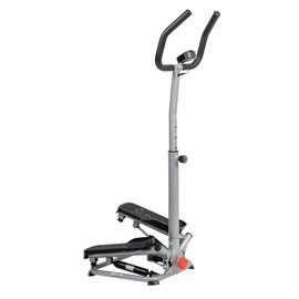 sunny health & fitness Twist Stair Stepper w/Handlebar, Twisting Stepper w/ LCD monitor, 250 LB capacity, Mini Gym