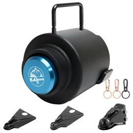 Kaowuzz Trailer Lock, Heavy Duty Trailer Ball Lock Fits 2 5/16-Inch Couplers, Anti-Theft, Anti-Smashing, Secures Safety Chains, Solid Steel Towing Hitch Accessories for RV, Cargo, Boat (with Handle)