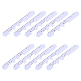 Gatuida 10pcs Pupillary Distance Measurement Tool with Clear Scale for Accurate Eyeglass Fitting Portable Pd Ruler for Optometrists Sturdy Eye Distance with Precise Markings