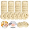 Pack of 30 Natural Loofah Sponge Soap Pads, 100% Loofah