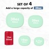 Anatole Silicone Food Storage Containers 4 Pcs Lunch Bento Box