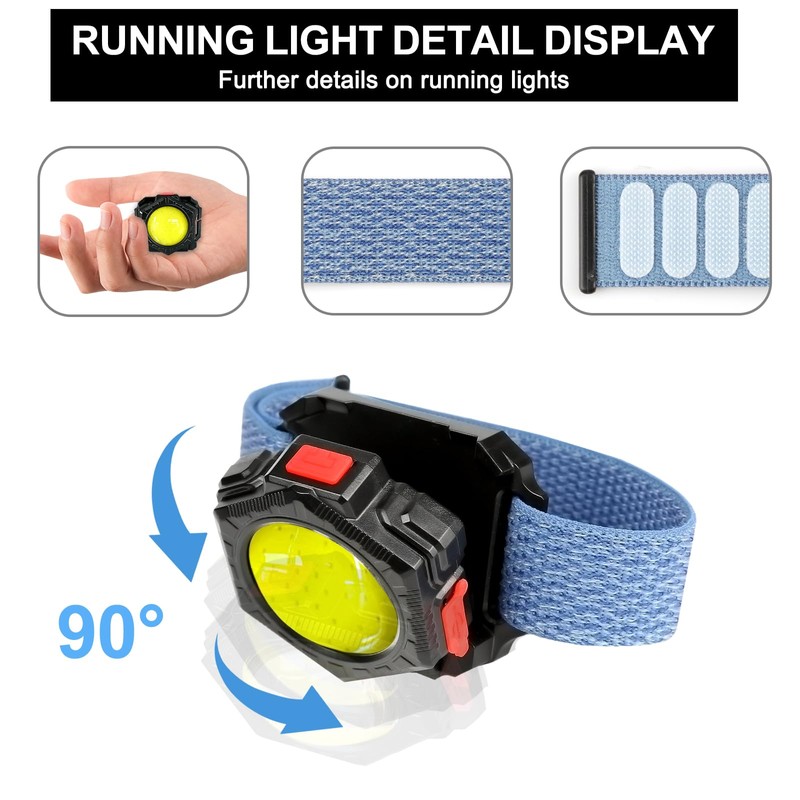 Siuyiu Running Light 800 Lumen, 4 Brightness Modes Wrist Light,