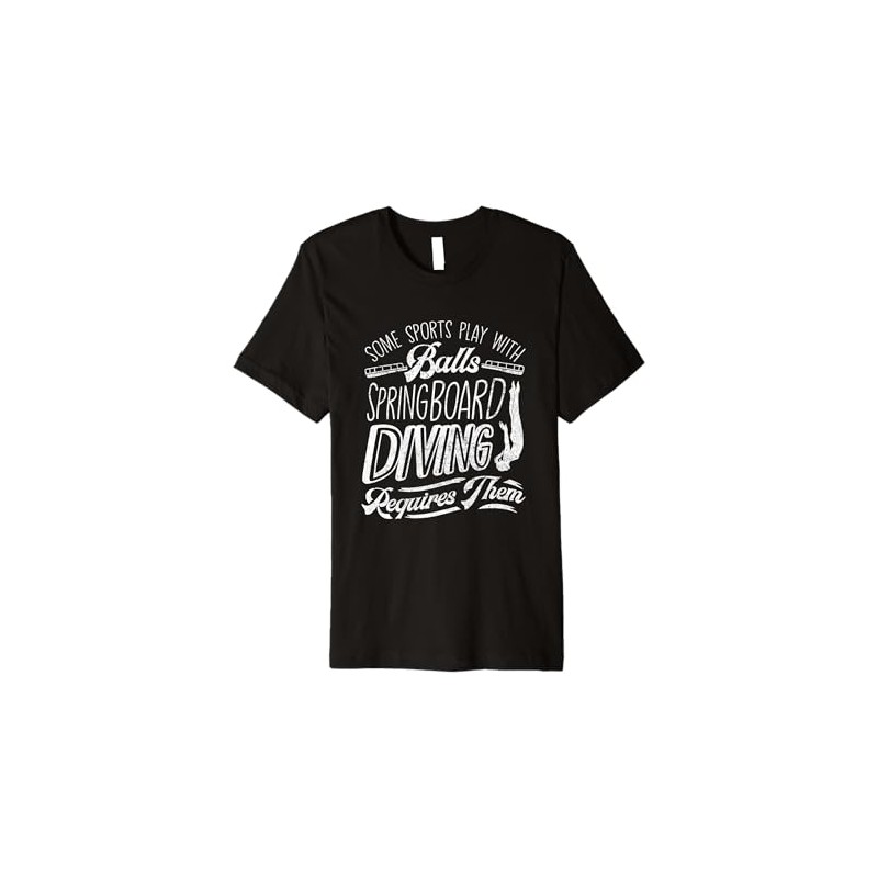 Springboard Diving Platform Diving Proud Springboard Diver Premium T-Shirt