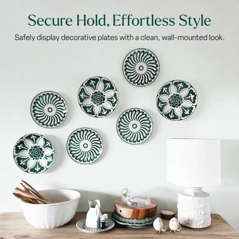 Invisible Plate Hangers for Wall | Decorative Dish Display Holders