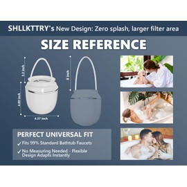 Bath Water Filter for Tub Faucet-10 Stages Bathtub Filter-2,500 Gallons of Filtration, KDF Remove contaminants, Chlorineand Fluoride, Hard Water Softener,Protects Skin,Hair & Nails(Deluxe Edition)