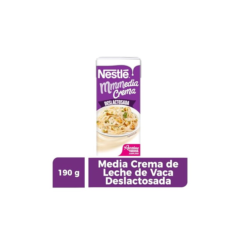 Nestle Media Crema Deslactosada 190