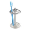 iDesign Metal Toothbrush Holder Cup for Bathroom Organization The York