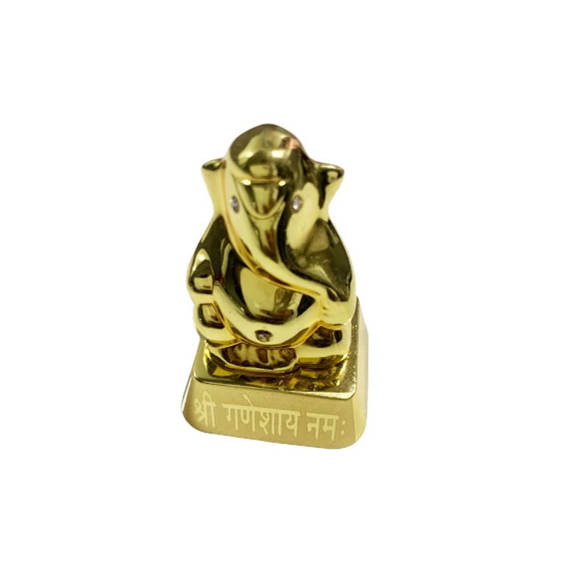 Glossy Lord Ganesha Idol 2 Inch and Polyresin Small Ganesha