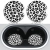 Leopard Print Car Coasters,Cute Car Assecories for Women,Universal Auto Anti