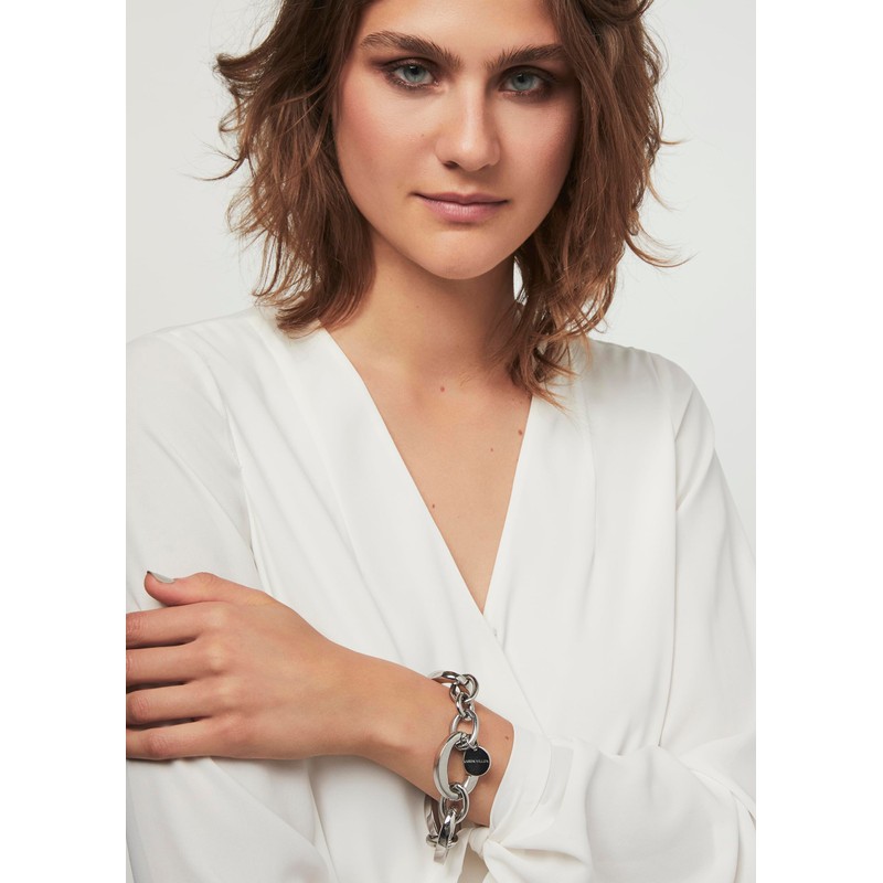 Karen Millen Custom Chain Bracelet For Women (Silver)