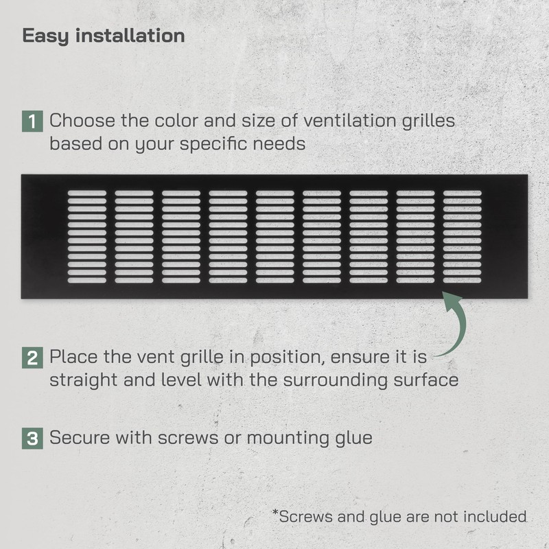 Vent Systems 16 x 4 Inch (Outer Dimensions) Air Supply