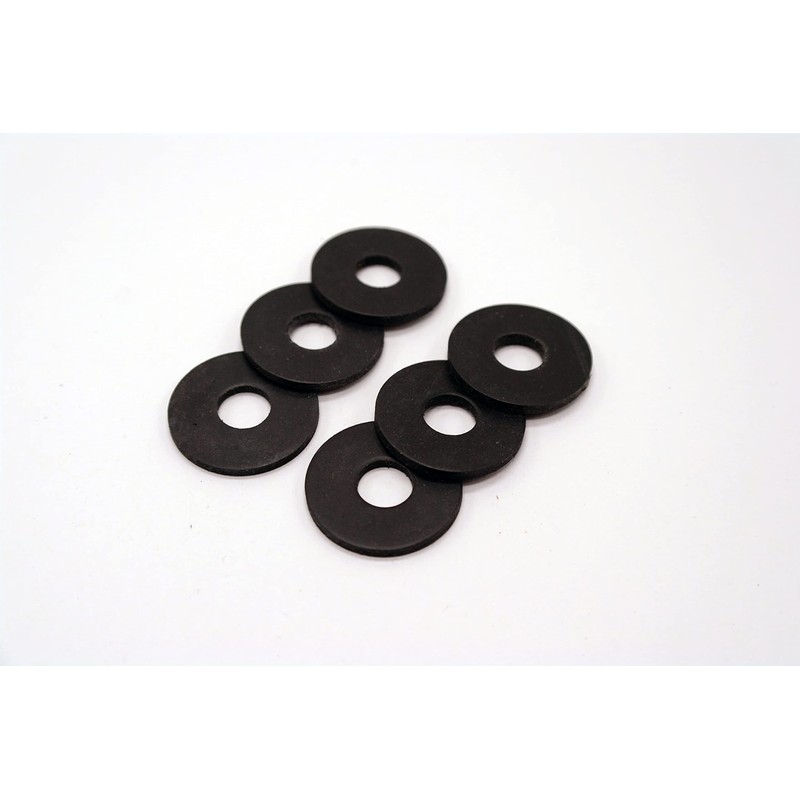 6x Rubber Penny Washers M5, 5.4mm Inner Diameter x 15mm