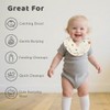 ICKEYOU Muslin Baby Bandana Bibs Soft Triangle Cotton Drool Adjustable