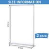Shellwei 2 Pcs 11 x 14'' Acrylic Sign Holder Clear