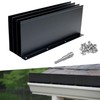 Powrocket 4 Pack Aluminum Gutter Valley Splash Guard,Keep Water From