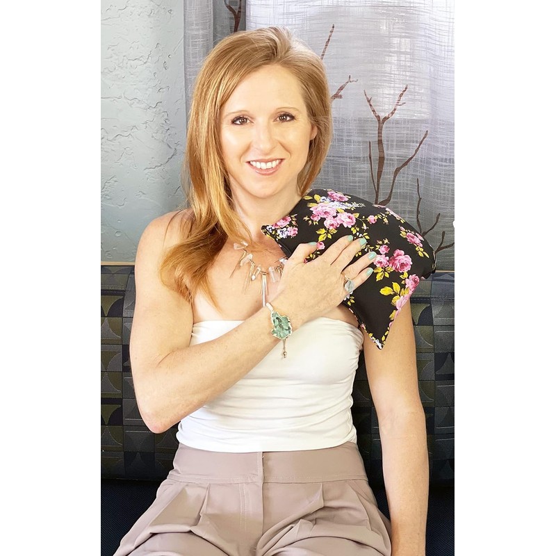 Liberty21 Corn Filled Heating Pad with Removable Washable Cover. Natural