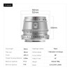 TTArtisan 35mm F1.4 Silver APS-C Portrait Lens for Sony E