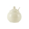 London Pottery Ceramic Sugar Jar with Lid and Spoon,Porcelain Seasoning