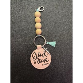 God Is Love Keychain