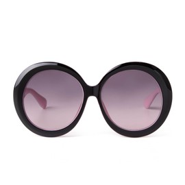 ADE WU Oversized Round Sunglasses for Women Vintage 60s 70s Big Frame Shades UV 400 Protection Sun Glasses Trendy (Pink)