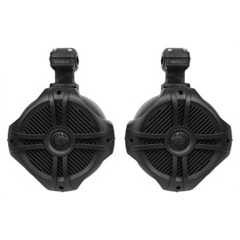 Rockville Pair Rockville RWB70B Black 6.5" 250w Marine Wakeboard 360° Swivel Tower Speaker