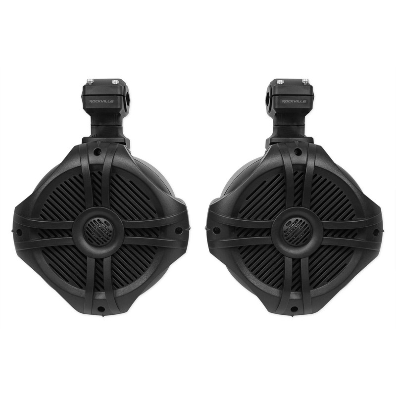 Rockville Pair Rockville RWB70B Black 6.5" 250w Marine Wakeboard 360°