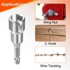 sourcing map H12 Wing Nut Driver 12mm Metric 6-Points Socket