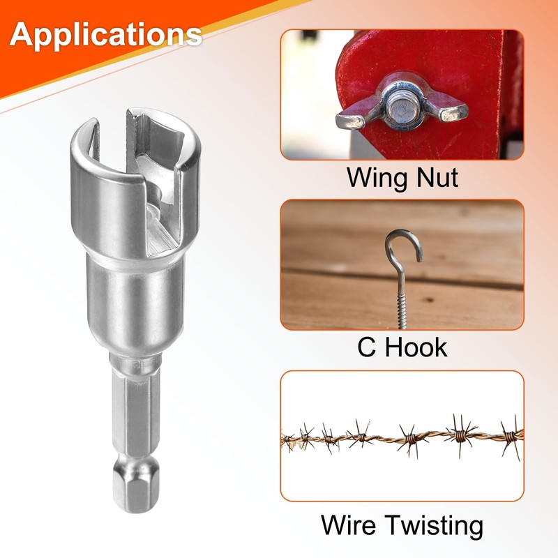 sourcing map H12 Wing Nut Driver 12mm Metric 6-Points Socket
