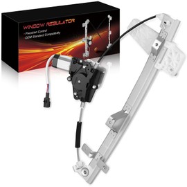 AOTPAT Front Left Driver Side Power Window Regulator with Motor for:-Jeep Cherokee 2000, Grand Cherokee 2000 2001 2002 2003 2004, 2 Pins Connector Replace# 55363287AA 741-556 741556 55363287AB