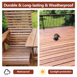 Waterproof Wood Sealer for Indoor Outdoor Wood Products(Transparent 8 oz), Water-Based Wood Wax Oil, Perfect for Sealing&Finishing Kitchen worktops, Stairs, Floors, Doors&Dining Tables