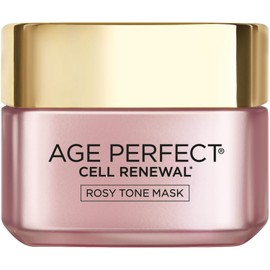 L'Oreal Paris Skincare Age Perfect Rosy Tone Face Mask with Aha Imperial Peony for rosy skin 1.7 oz 1.7 Fl Oz / 로레알 파리 스킨케어 에이지 완벽한 로지 톤 페이스 마스크와 아하 황실 모란으로 장밋빛 피부 1.7온스 1.7 Fl Oz