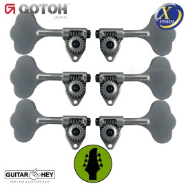 GOTOH NEW Gotoh GBU510C-9 Compact Bass 6-String L3+R3 Tuners Clover Key 3x3 - X-CHROME