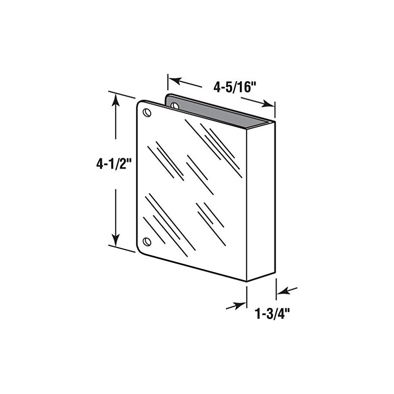 Prime-Line U 9492 Stainless Steel Lock and Door Reinforcement Plate