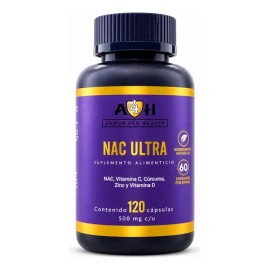 Nac Ultra 120 Cápsulas 500 A4h Acetil Cisteina