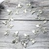 QUUPY Bridal Wedding Hair Vine Crystal Bride Head Piece Leaf